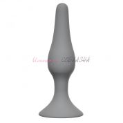 Анальный плуг anal slim plug small grey серого цвета
